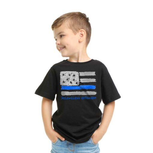 crayon thin blue line youth tee2 web