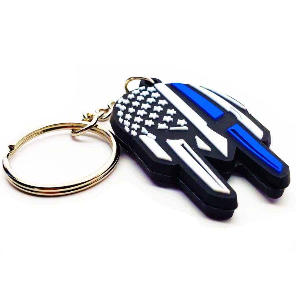 Blue Line Warrior- Keychain - ReLEntless Defender Apparel