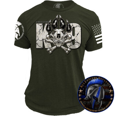 Skull K9 Shirt OD
