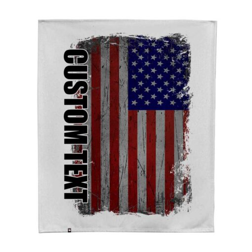 american flag custom Blanket web