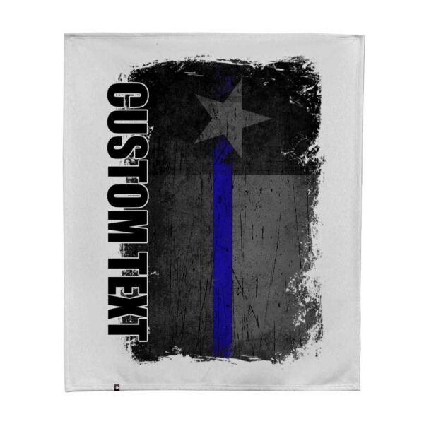 texas blue line flag custom Blanket web