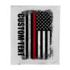 USA Thin Red Line  (Throw Blanket)