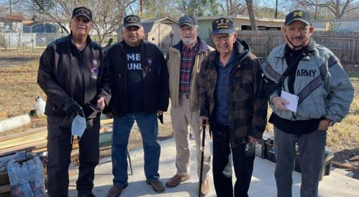 Group of veterans with Albert