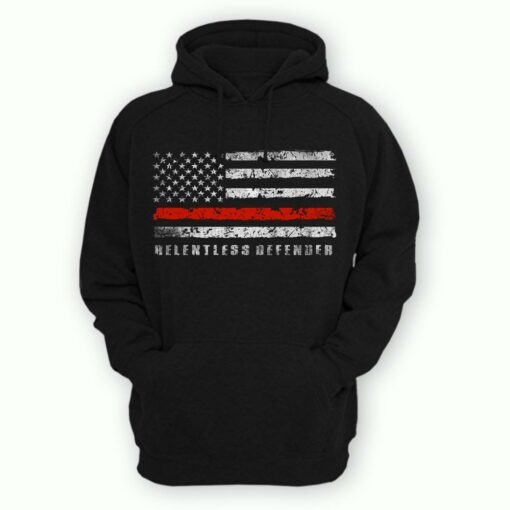 thin red line hoodie