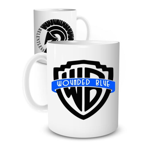 wounded blue wb mug
