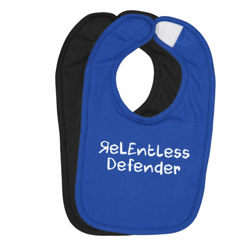 relentless defender baby bib main web