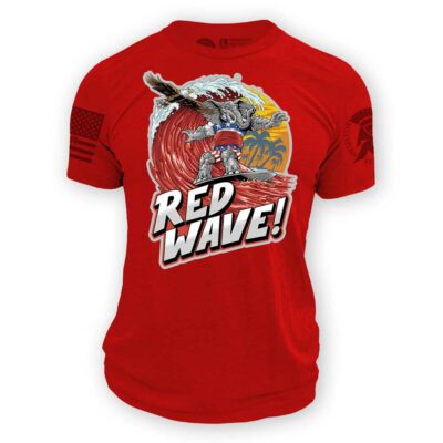 red wave shirt red copy