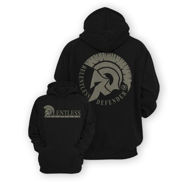 RelentlessLogo TanInKHoodie Mockup copy