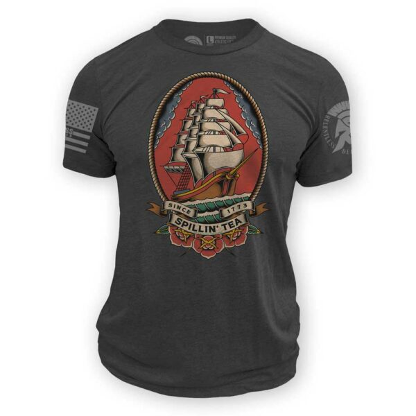 SPILLIN TEA CHARCOAL SHIRT copy