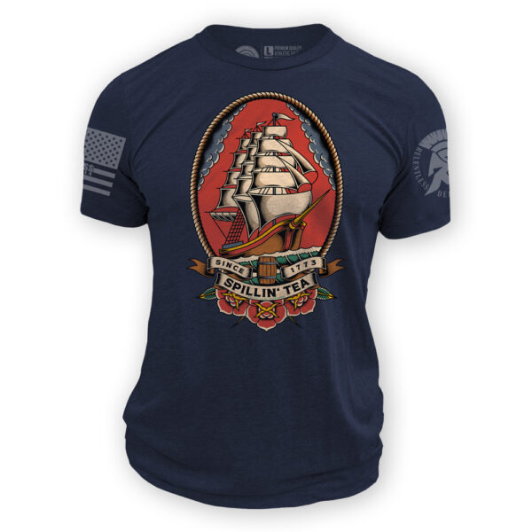 SPILLIN TEA NAVY SHIRT copy