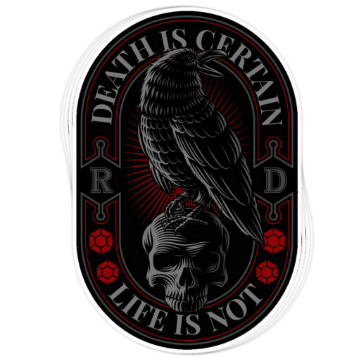 Death is Certain Decal copy
