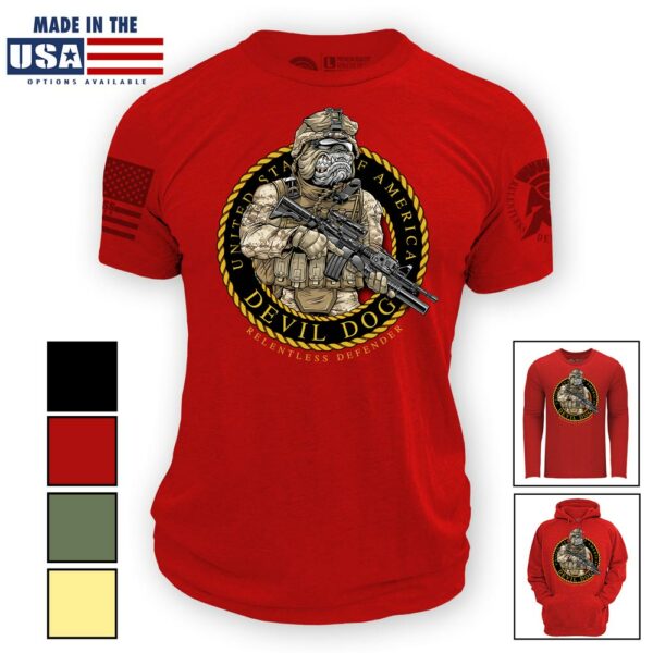 Relentless Defender Devil Dog Shirt