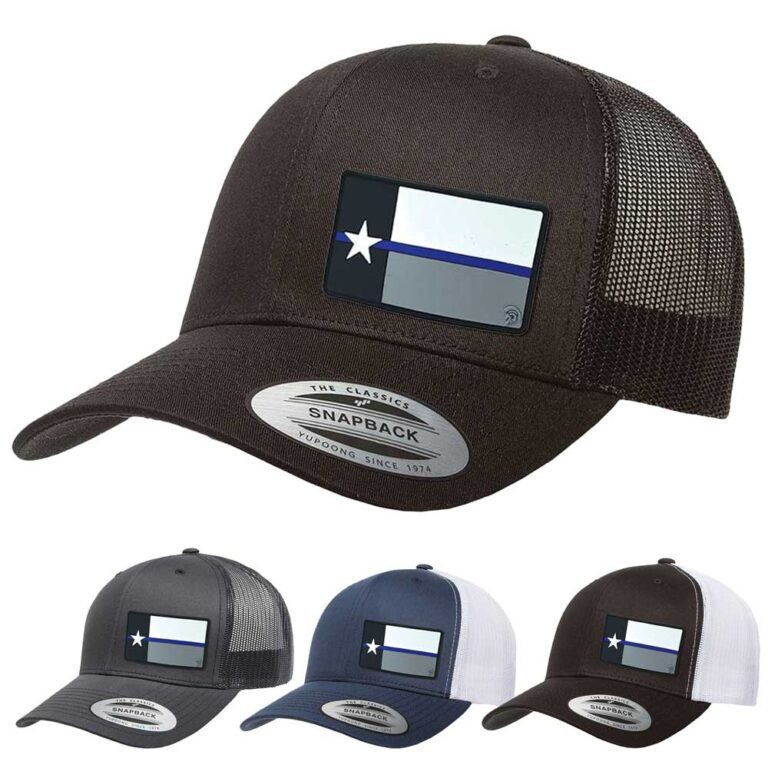 Texas Pvc Blue Line Texas PVC Trucker - ReLEntless Defender Apparel