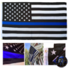 American "Thin Blue Line" Police Flag
